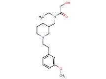 N-ethyl-2-hydroxy-N-({1-[2-(3-methoxyphenyl)ethyl]piperidin-3-yl}methyl)acetamide