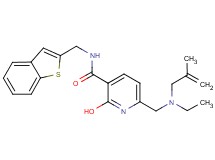 N-(1-benzothien-2-ylmethyl)-6-{[ethyl(2-methyl-2-propen-1-yl)amino]methyl}-2-hydroxynicotinamide