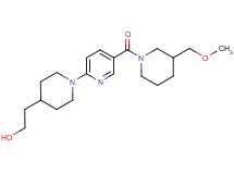 2-[1-(5-{[3-(methoxymethyl)-1-piperidinyl]carbonyl}-2-pyridinyl)-4-piperidinyl]ethanol