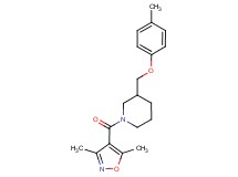 1-[(3,5-dimethyl-4-isoxazolyl)carbonyl]-3-[(4-methylphenoxy)methyl]piperidine