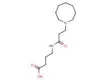 4-[(3-azocan-1-ylpropanoyl)amino]butanoic acid