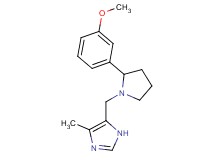 5-{[2-(3-methoxyphenyl)pyrrolidin-1-yl]methyl}-4-methyl-1H-imidazole