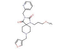 8-(3-furylmethyl)-1-(3-methoxypropyl)-3-(2-pyridinylmethyl)-1,3,8-triazaspiro[4.5]decane-2,4-dione