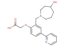 {2-[(4-hydroxyazepan-1-yl)methyl]-4-pyridin-2-ylphenoxy}acetic acid