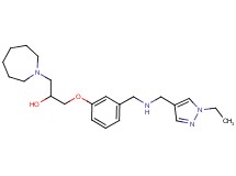 1-(1-azepanyl)-3-[3-({[(1-ethyl-1H-pyrazol-4-yl)methyl]amino}methyl)phenoxy]-2-propanol