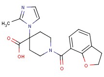 1-(2,3-dihydro-1-benzofuran-7-ylcarbonyl)-4-(2-methyl-1H-imidazol-1-yl)piperidine-4-carboxylic acid