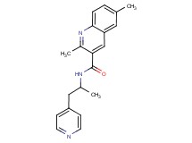 2,6-dimethyl-N-(1-methyl-2-pyridin-4-ylethyl)quinoline-3-carboxamide