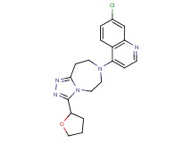 7-(7-chloroquinolin-4-yl)-3-(tetrahydrofuran-2-yl)-6,7,8,9-tetrahydro-5H-[1,2,4]triazolo[4,3-d][1,4]diazepine