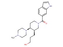 3-[(3R*,4S*)-1-(1H-indol-6-ylcarbonyl)-4-(4-methylpiperazin-1-yl)piperidin-3-yl]propan-1-ol