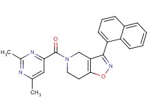 5-[(2,6-dimethyl-4-pyrimidinyl)carbonyl]-3-(1-naphthyl)-4,5,6,7-tetrahydroisoxazolo[4,5-c]pyridine