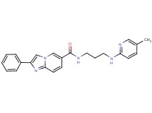 N-{3-[(5-methylpyridin-2-yl)amino]propyl}-2-phenylimidazo[1,2-a]pyridine-6-carboxamide
