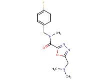 5-[(dimethylamino)methyl]-N-(4-fluorobenzyl)-N-methyl-1,3,4-oxadiazole-2-carboxamide