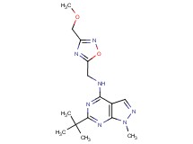 6-tert-butyl-N-{[3-(methoxymethyl)-1,2,4-oxadiazol-5-yl]methyl}-1-methyl-1H-pyrazolo[3,4-d]pyrimidin-4-amine