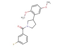 3-(2,5-dimethoxyphenyl)-1-(3-fluorobenzoyl)pyrrolidine