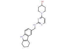 1-{2-[(2,3,4,9-tetrahydro-1H-carbazol-6-ylmethyl)amino]pyrimidin-4-yl}piperidin-4-ol