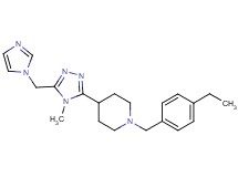 1-(4-ethylbenzyl)-4-[5-(1H-imidazol-1-ylmethyl)-4-methyl-4H-1,2,4-triazol-3-yl]piperidine