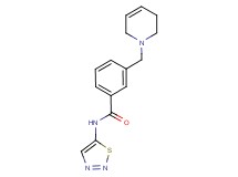 3-(3,6-dihydropyridin-1(2H)-ylmethyl)-N-1,2,3-thiadiazol-5-ylbenzamide