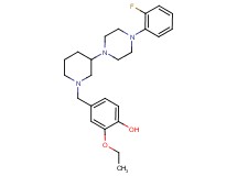 2-ethoxy-4-({3-[4-(2-fluorophenyl)-1-piperazinyl]-1-piperidinyl}methyl)phenol