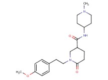 1-[2-(4-methoxyphenyl)ethyl]-N-(1-methyl-4-piperidinyl)-6-oxo-3-piperidinecarboxamide