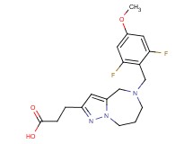 3-[5-(2,6-difluoro-4-methoxybenzyl)-5,6,7,8-tetrahydro-4H-pyrazolo[1,5-a][1,4]diazepin-2-yl]propanoic acid