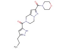 2-(morpholin-4-ylcarbonyl)-5-[(3-propyl-1H-pyrazol-5-yl)carbonyl]-4,5,6,7-tetrahydropyrazolo[1,5-a]pyrazine