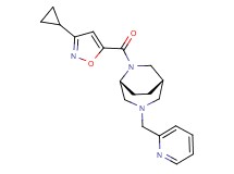 (1S*,5R*)-6-[(3-cyclopropyl-5-isoxazolyl)carbonyl]-3-(2-pyridinylmethyl)-3,6-diazabicyclo[3.2.2]nonane