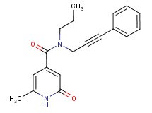 6-methyl-2-oxo-N-(3-phenylprop-2-yn-1-yl)-N-propyl-1,2-dihydropyridine-4-carboxamide