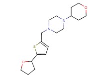 1-{[5-(tetrahydrofuran-2-yl)-2-thienyl]methyl}-4-(tetrahydro-2H-pyran-4-yl)piperazine