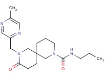 8-[(5-methyl-2-pyrazinyl)methyl]-9-oxo-N-propyl-2,8-diazaspiro[5.5]undecane-2-carboxamide