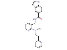 N-({2-[methyl(2-pyridin-2-ylethyl)amino]pyridin-3-yl}methyl)-1H-indole-5-carboxamide