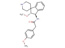 N-[rel-(2R,3R)-2-methoxy-2,3-dihydrospiro[indene-1,4'-piperidin]-3-yl]-2-(4-methoxyphenyl)acetamide hydrochloride
