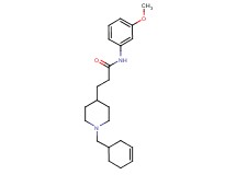 3-[1-(3-cyclohexen-1-ylmethyl)-4-piperidinyl]-N-(3-methoxyphenyl)propanamide