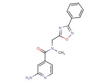 2-amino-N-methyl-N-[(3-phenyl-1,2,4-oxadiazol-5-yl)methyl]isonicotinamide
