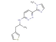 6-(1-methyl-1H-imidazol-2-yl)-N-[1-methyl-2-(3-thienyl)ethyl]pyridazin-3-amine