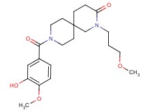 9-(3-hydroxy-4-methoxybenzoyl)-2-(3-methoxypropyl)-2,9-diazaspiro[5.5]undecan-3-one