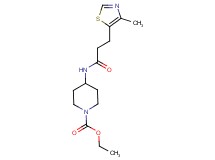 ethyl 4-{[3-(4-methyl-1,3-thiazol-5-yl)propanoyl]amino}-1-piperidinecarboxylate