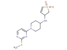 N-(1,1-dioxido-2,3-dihydro-3-thienyl)-1-[2-(methylthio)pyrimidin-4-yl]piperidin-4-amine