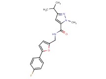 N-{[5-(4-fluorophenyl)-2-furyl]methyl}-3-isopropyl-1-methyl-1H-pyrazole-5-carboxamide