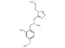 (4-methoxy-2-methylbenzyl)methyl[(4-propyl-4H-1,2,4-triazol-3-yl)methyl]amine