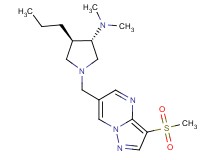 (3S*,4R*)-N,N-dimethyl-1-{[3-(methylsulfonyl)pyrazolo[1,5-a]pyrimidin-6-yl]methyl}-4-propyl-3-pyrrolidinamine