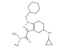1-(cyclohexylmethyl)-5-(cyclopropylamino)-N,N-dimethyl-4,5,6,7-tetrahydro-1H-indazole-3-carboxamide