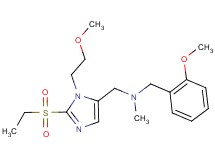 1-[2-(ethylsulfonyl)-1-(2-methoxyethyl)-1H-imidazol-5-yl]-N-(2-methoxybenzyl)-N-methylmethanamine