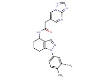 N-[1-(3,4-dimethylphenyl)-4,5,6,7-tetrahydro-1H-indazol-4-yl]-2-[1,2,4]triazolo[1,5-a]pyrimidin-6-ylacetamide