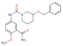 N-[3-(aminocarbonyl)-4-methoxyphenyl]-3-(benzyloxy)piperidine-1-carboxamide
