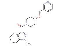 1-methyl-3-{[4-(3-pyridinylmethoxy)-1-piperidinyl]carbonyl}-4,5,6,7-tetrahydro-1H-indazole