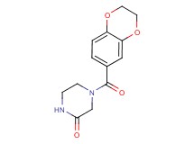 4-(2,3-dihydro-1,4-benzodioxin-6-ylcarbonyl)-2-piperazinone