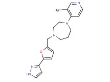 1-(3-methyl-4-pyridinyl)-4-{[5-(1H-pyrazol-3-yl)-2-furyl]methyl}-1,4-diazepane
