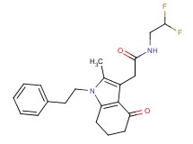 N-(2,2-difluoroethyl)-2-[2-methyl-4-oxo-1-(2-phenylethyl)-4,5,6,7-tetrahydro-1H-indol-3-yl]acetamide