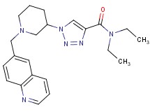 N,N-diethyl-1-[1-(6-quinolinylmethyl)-3-piperidinyl]-1H-1,2,3-triazole-4-carboxamide
