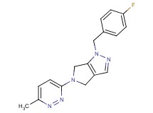 1-(4-fluorobenzyl)-5-(6-methylpyridazin-3-yl)-1,4,5,6-tetrahydropyrrolo[3,4-c]pyrazole